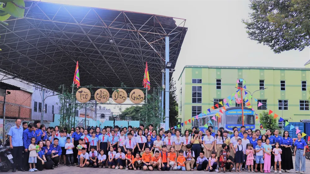 Các em thiếu nhi tham gia chương trình “Sắc màu tuổi thơ” trong dịp hè năm 2026. Ảnh: BTC 