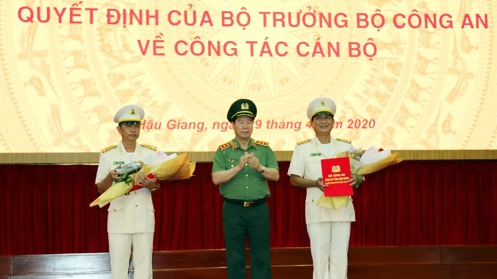 Bổ nhiệm Giám đốc Công an tỉnh Hậu Giang