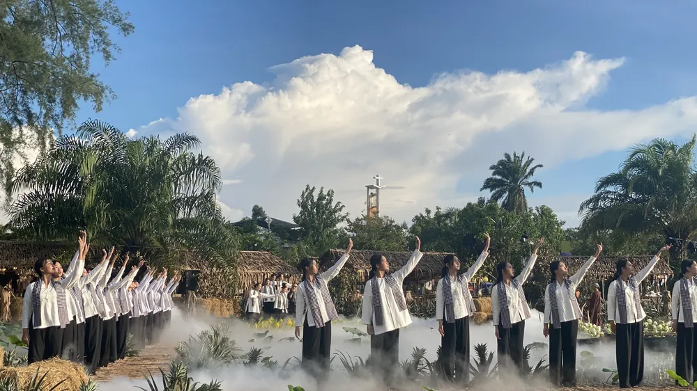 Một tiết mục văn nghệ tại lễ khai mạc