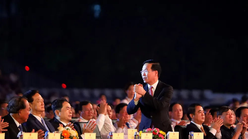 Chủ tịch nước Võ Văn Thưởng cùng các đại biểu tham dự lễ kỷ niệm