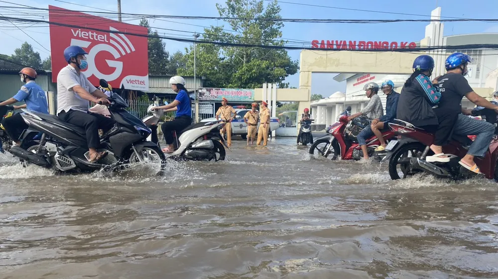 Cảnh báo mức độ rủi ro thiên tai cấp 2 ở khu vực hạ lưu sông Tiền, sông Hậu 