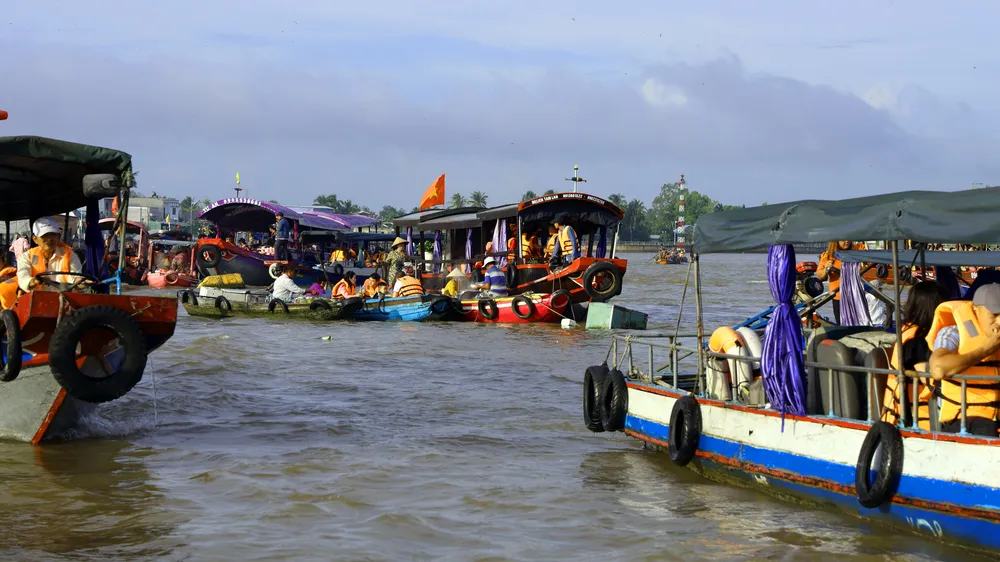 Một góc chợ nổi Cái Răng