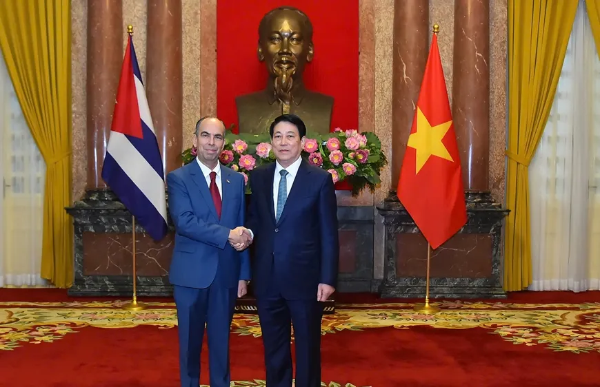 Chủ tịch nước Lương Cường tiếp Đại sứ các nước trình quốc thư