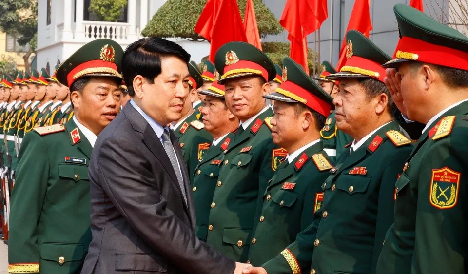 Chủ tịch nước Lương Cường chúc tết Bộ Tư lệnh Binh chủng Đặc công