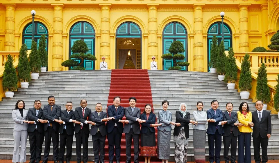 Chủ tịch nước Lương Cường tiếp đại sứ, đại biện các nước ASEAN và Timor-Leste