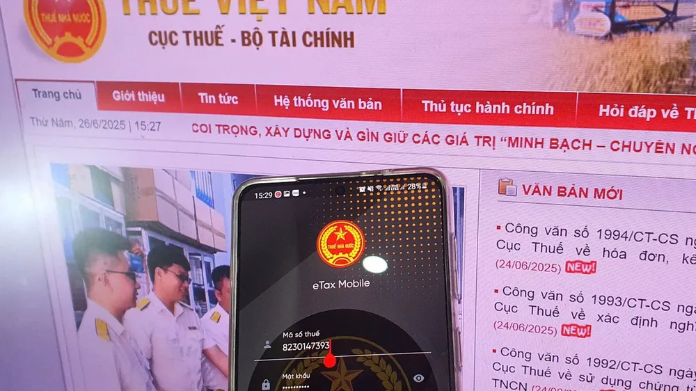 Cục Thuế thông báo tạm dừng hệ thống các ứng dụng ngành thuế để kiểm tra, nâng cấp
