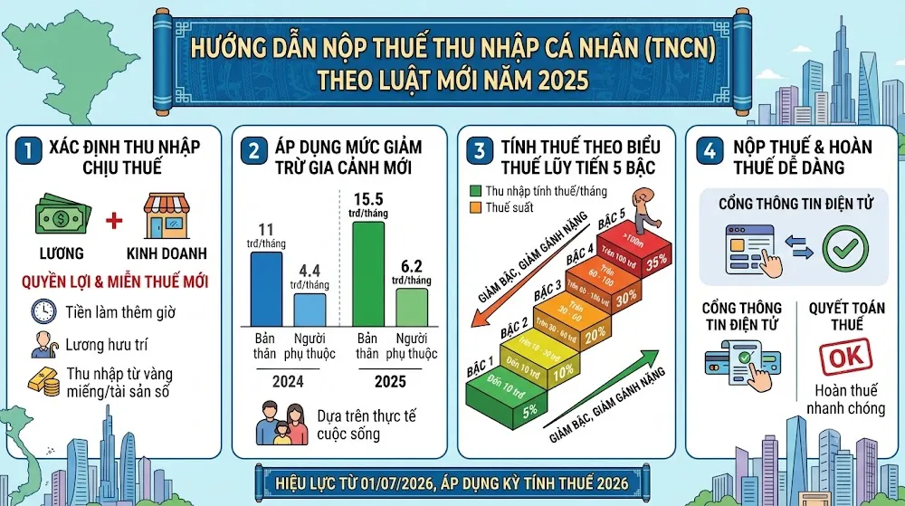Thu nhập trên 28,6 triệu đồng/tháng mới phải nộp thuế TNCN trong trường hợp nào?