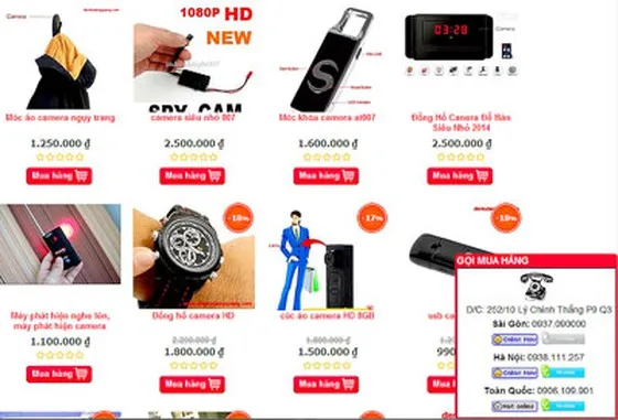 Dễ dàng mua camera quay lén