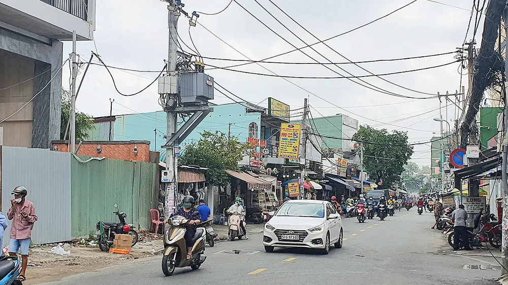 Các căn nhà trên đường Bùi Hữu Nghĩa sẽ được giải tỏa trắng để chỉnh trang rạch Xuyên Tâm