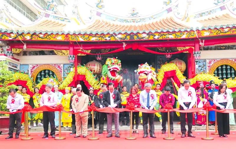 Khánh thành công trình tu sửa - tôn tạo Di tích kiến trúc nghệ thuật cấp quốc gia Hội quán Nhị Phủ