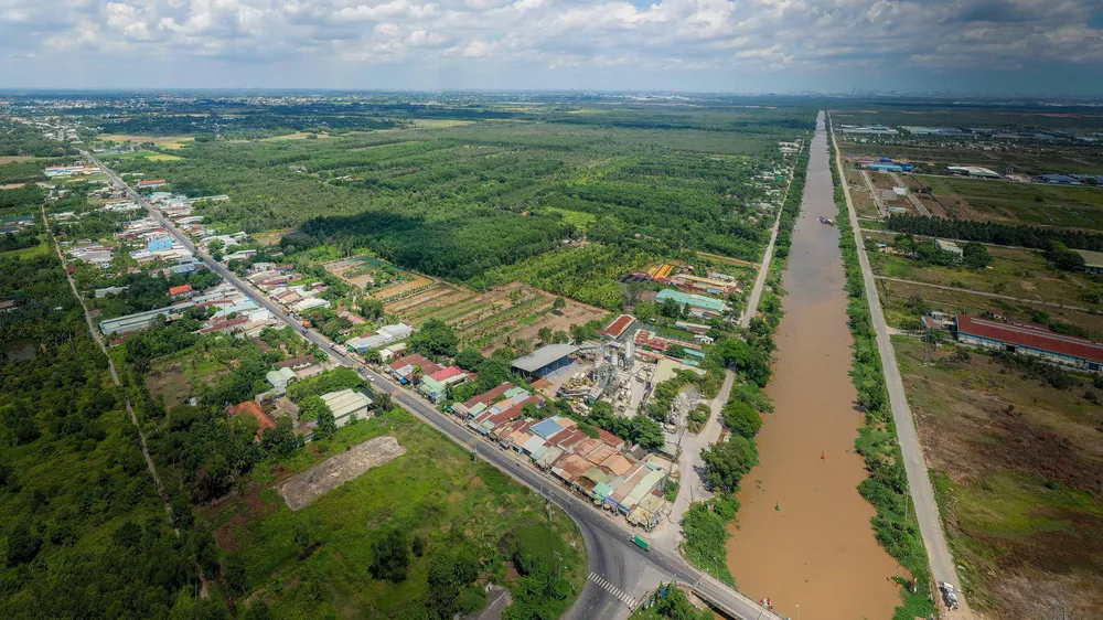 Một góc xã Tân An Hội (huyện Củ Chi) nằm trong quy hoạch Khu đô thị Tây Bắc TPHCM