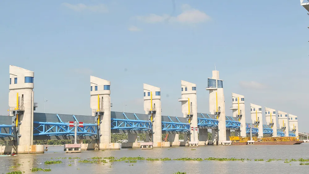 Cống Cái Lớn (tỉnh Kiên Giang) kiểm soát nguồn nước mặn, ngọt, lợ