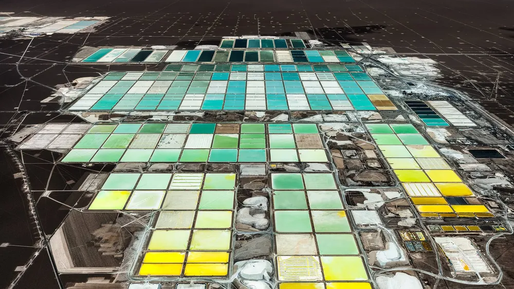 Khai thác lithium trên cánh đồng muối Salar de Atacama, miền Bắc Chile