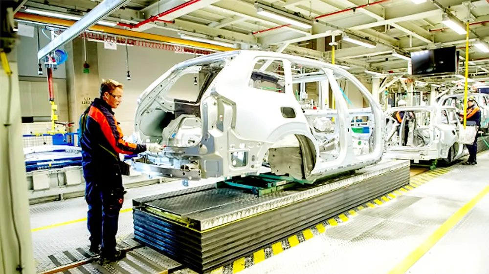 Một nhà máy sản xuất ô tô tại Thụy Điển
