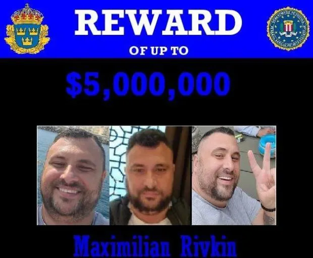 Mỹ treo thưởng 5 triệu USD bắt giữ Maximilian Rivkin