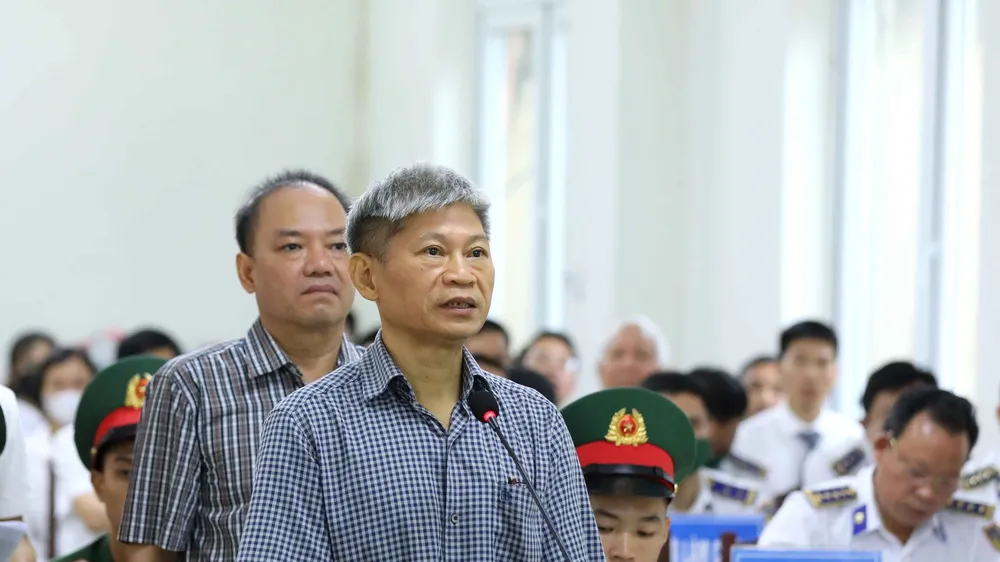 Bị cáo Nguyễn Văn Sơn tại phiên tòa