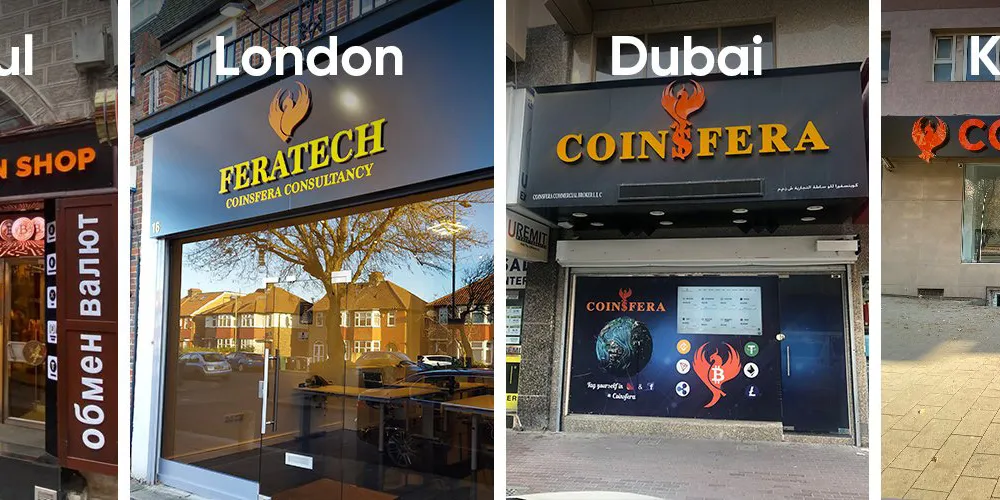 Coinsfera Bitcoin Shop cho phép hoàn tất việc mua và bán bitcoin ở Dubai trong vòng 1 phút. Ảnh: BNN