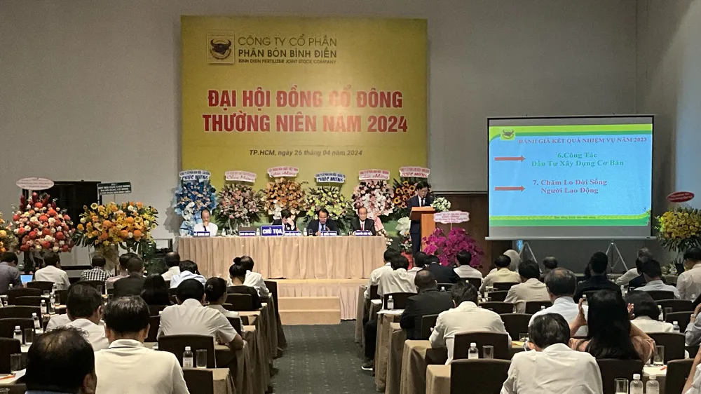 Đại hội đồng cổ đông Công ty CPPB Bình Điền diễn ra vào sáng 26-4