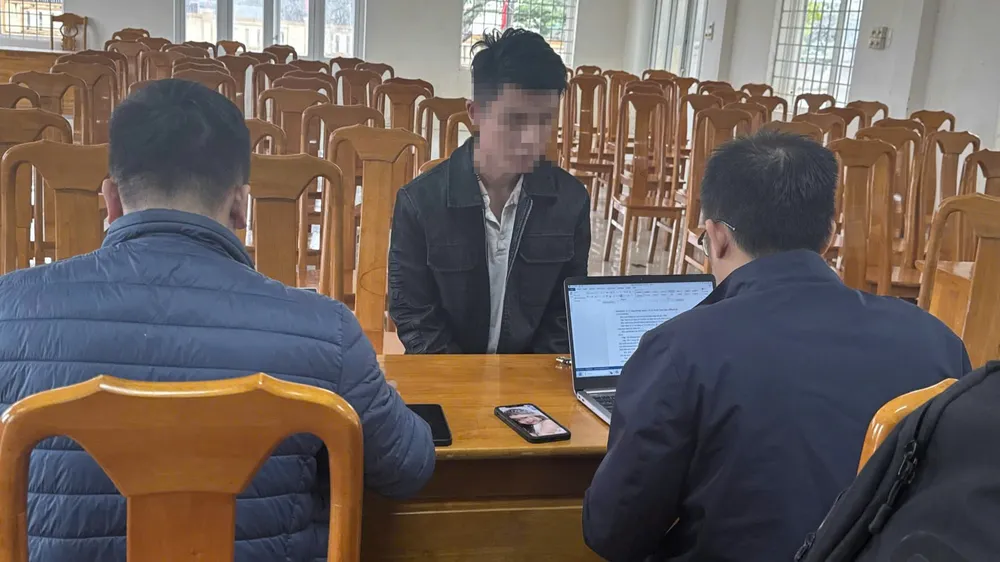 Cơ quan ANĐT làm việc với đối tượng Trương Đình Hoàng