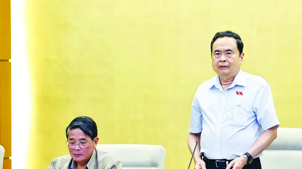 Chủ tịch Quốc hội Trần Thanh Mẫn phát biểu tại hội nghị