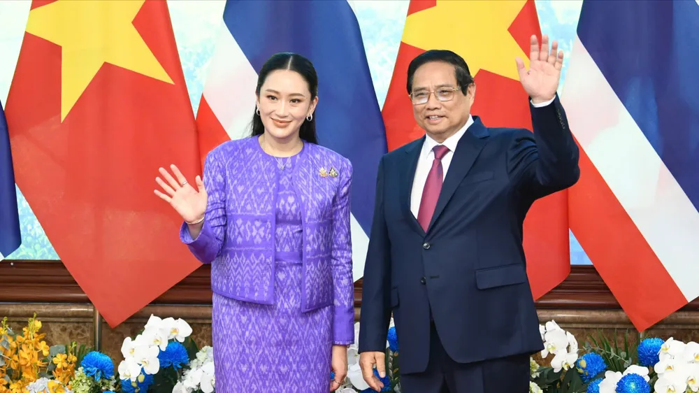 Thủ tướng Phạm Minh Chính và Thủ tướng Thái Lan thăm Việt Nam. Ảnh: VIẾT CHUNG
