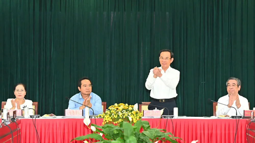 Thường trực Thành ủy TPHCM làm việc với các địa phương về thành lập Đảng bộ cấp xã sau sắp xếp đơn vị hành chính