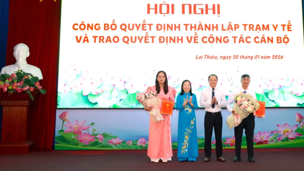 Phường Lái Thiêu kiện toàn tổ chức, bổ nhiệm nhân sự mới