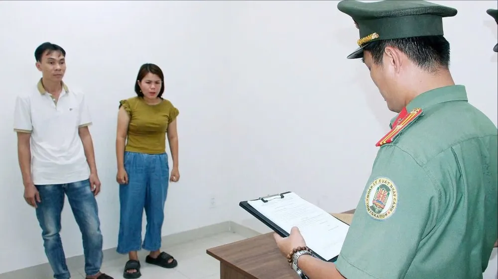 Công an TPHCM quyết định khởi tố, ra lệnh bắt để tạm giam ông Vy Văn Linh và bà Trần Thị Hiên. Ảnh: Công an TPHCM