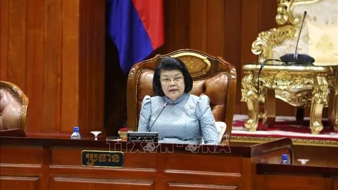 Chủ tịch Quốc hội Campuchia Samdech Khuon Sudary. Ảnh: TTXVN