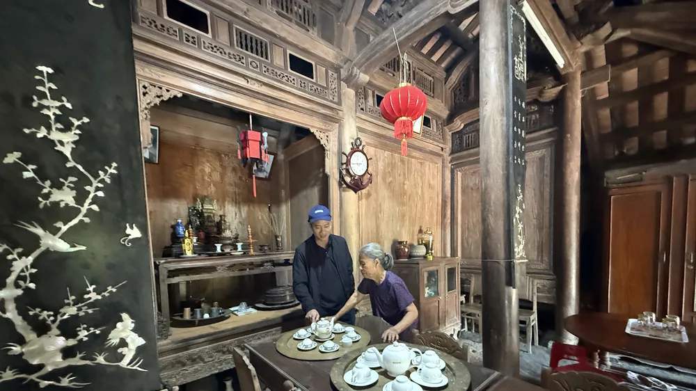 Căn nhà cổ tại làng cổ Lộc Yên (xã Thạnh Bình, TP Đà Nẵng) vẫn được người dân dùng để sinh hoạt, thờ tự nhiều đời nay. Ảnh: NGUYỄN CƯỜNG