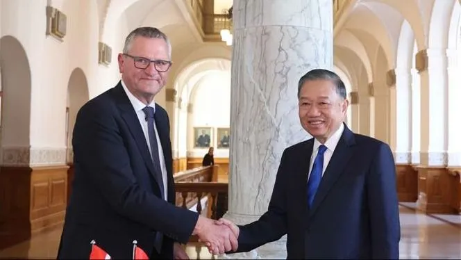 Tổng Bí thư, Chủ tịch nước Tô Lâm hội kiến Chủ tịch Quốc hội Đan Mạch Henrik Frandsen