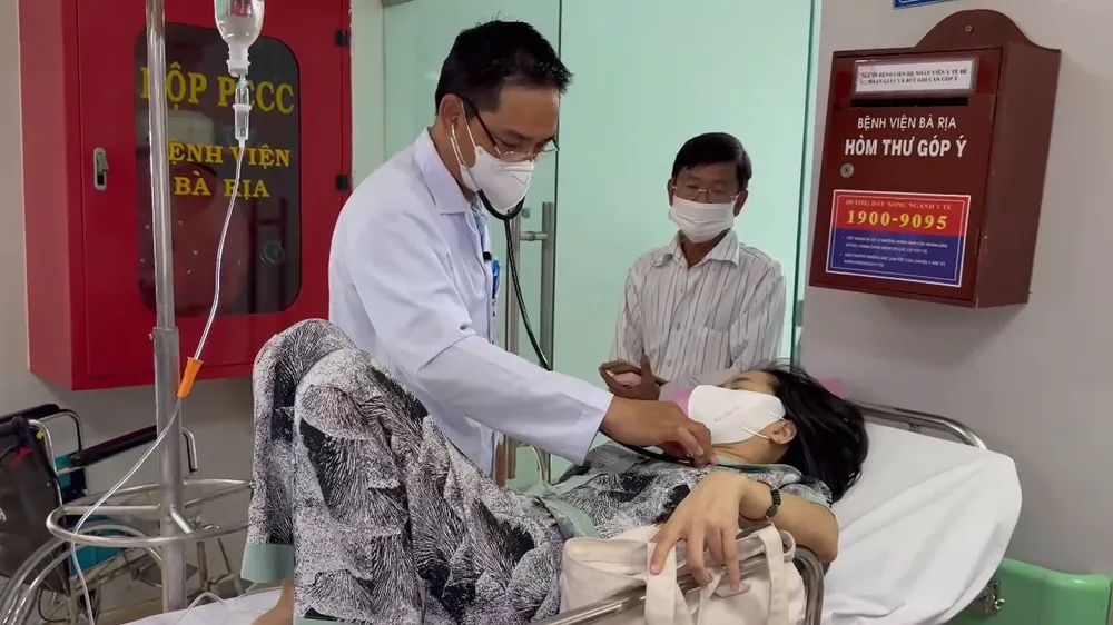 Bệnh nhân đang điều trị tại Bệnh viện Đa khoa Bà Rịa