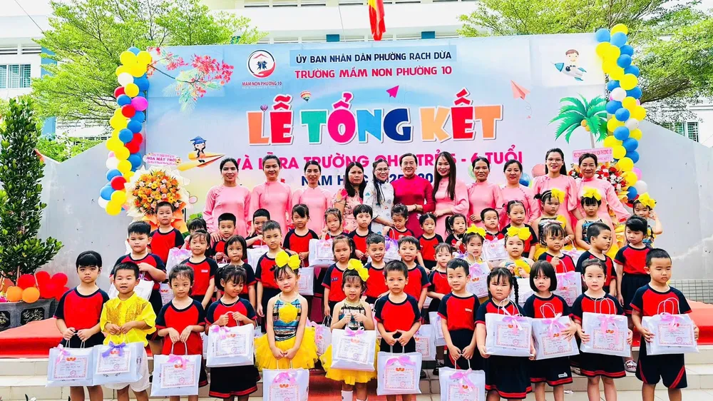 Trường Mầm non Phường 10 được đổi tên thành Trường Mầm non Ánh Sao.