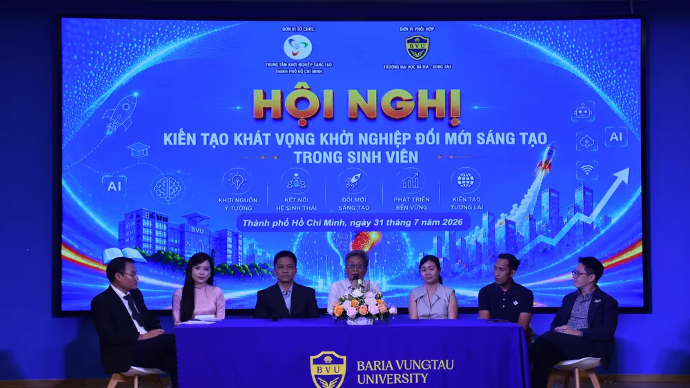 Trung tâm Khởi nghiệp sáng tạo TPHCM (SIHUB) phối hợp với Trường Đại học Bà Rịa - Vũng Tàu (BVU) tổ chức Hội nghị “Kiến tạo khát vọng khởi nghiệp đổi mới sáng tạo trong sinh viên”.