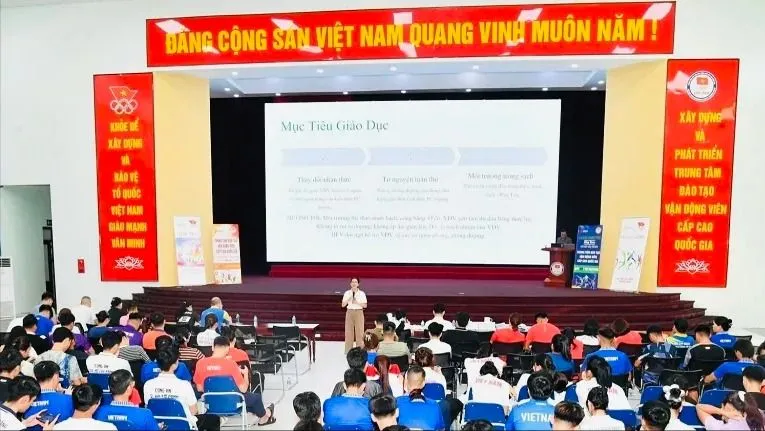 Tất cả HLV, VĐV Việt Nam đến với ASIAD 20 - 2026 đều được tham gia các lớp phòng, chống doping và có nhiều trường hợp được lấy mẫu kiểm tra trước khi sang Nhật Bản. Ảnh: VADA