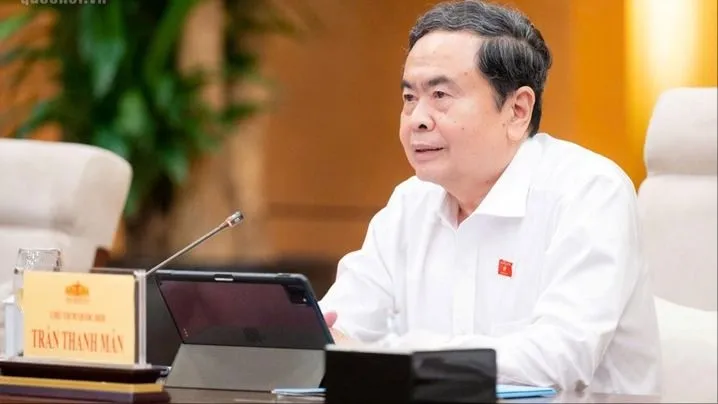 Chủ tịch Quốc hội Trần Thanh Mẫn cho ý kiến về công tác dân nguyện. Ảnh: Cổng thông tin điện tử Quốc hội 