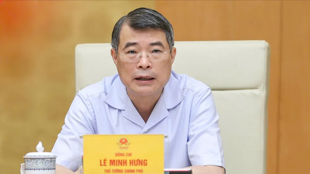 Thủ tướng Lê Minh Hưng chủ trì và phát biểu tại hội nghị tập thể Thường trực Đảng ủy Chính phủ thực hiện công tác đánh giá, xếp loại cán bộ lãnh đạo, quản lý quý 3. Ảnh: VIẾT CHUNG