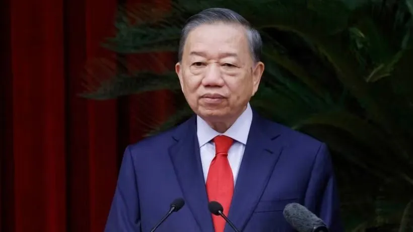 Tổng Bí thư, Chủ tịch nước Tô Lâm phát biểu khai mạc Hội nghị lần thứ tư Ban Chấp hành Trung ương Đảng khóa XIV. Ảnh: TTXVN)