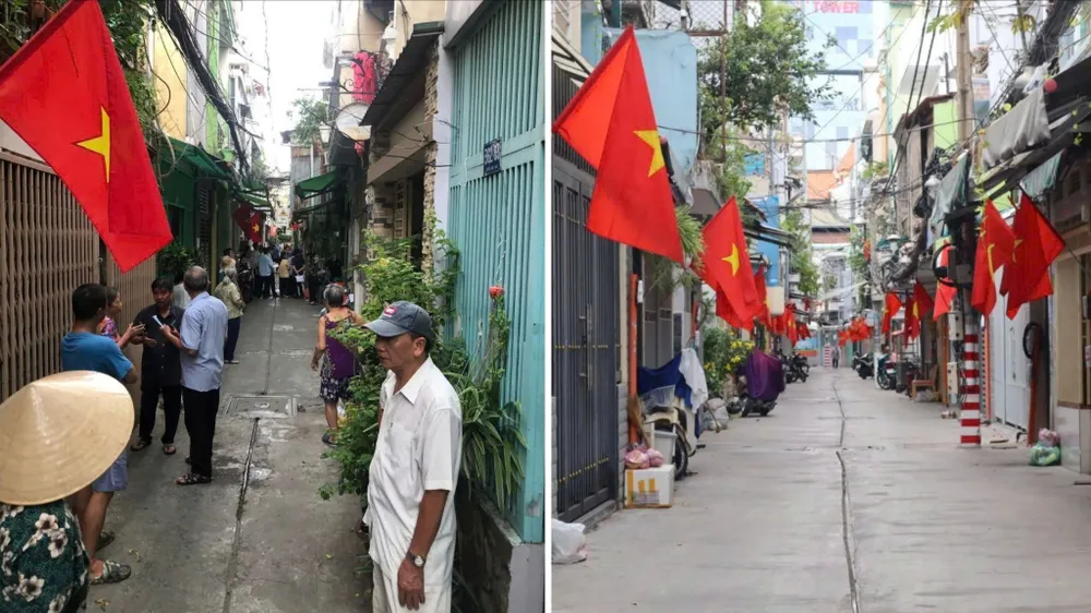 Tuyến hẻm 362 Nguyễn Đình Chiểu (phường Bàn Cờ) trước và sau khi mở rộng hẻm khang trang hơn