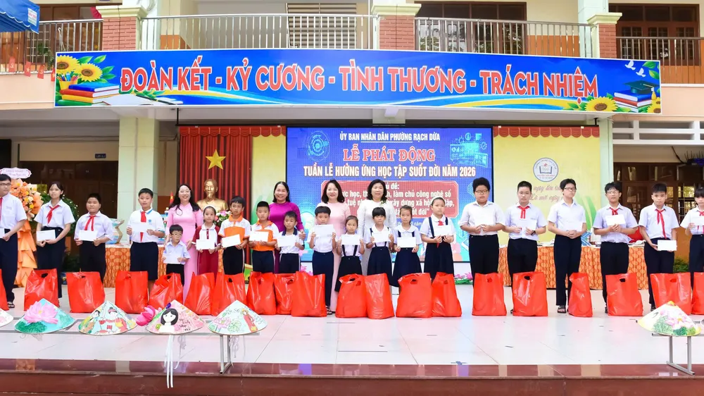 Phường Tân Hải và Rạch Dừa phát động Tuần lễ hưởng ứng học tập suốt đời