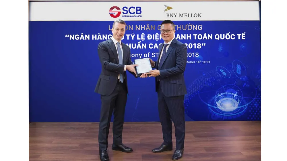 SCB nhận giải thưởng thanh toán quốc tế