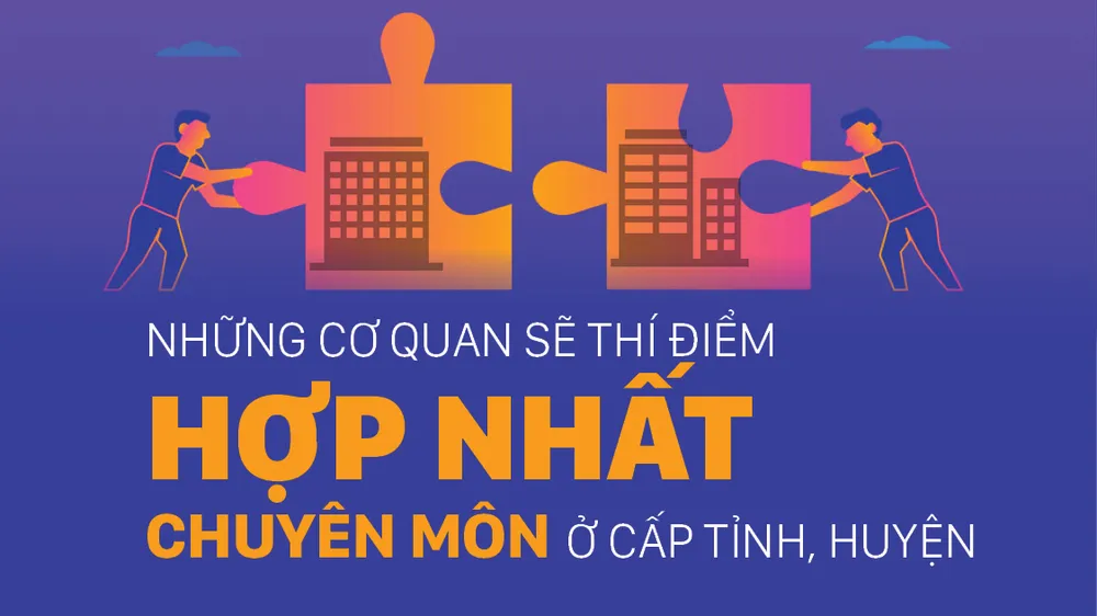 Những cơ quan sẽ thí điểm hợp nhất chuyên môn ở cấp tỉnh, huyện