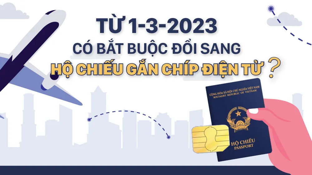 Từ 1-3-2023, có bắt buộc đổi sang hộ chiếu gắn chíp điện tử?