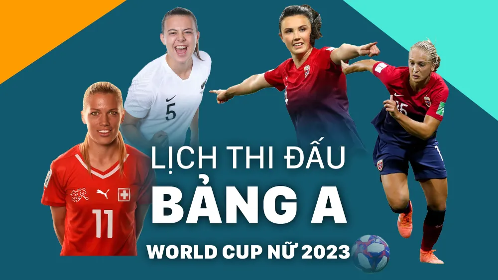 World Cup nữ 2023: Lịch thi đấu bảng A