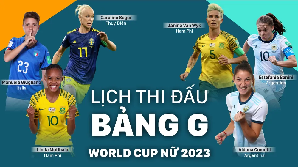 World Cup nữ 2023: Lịch thi đấu bảng G của tuyển Thụy Điển