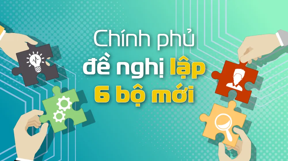 Chính phủ đề nghị lập 6 bộ mới