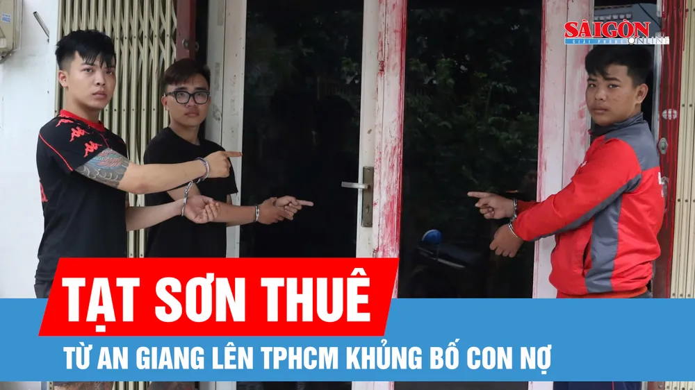 Bắt giữ nhóm đối tượng từ An Giang lên TPHCM tạt sơn đòi nợ