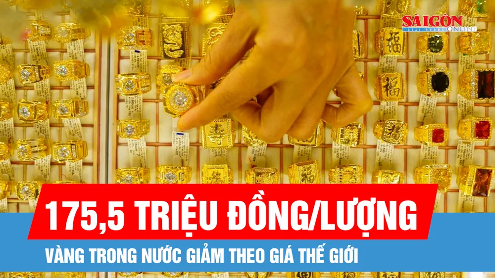 Sáng 2-4: Giá vàng giảm 1,2 triệu đồng/lượng 
