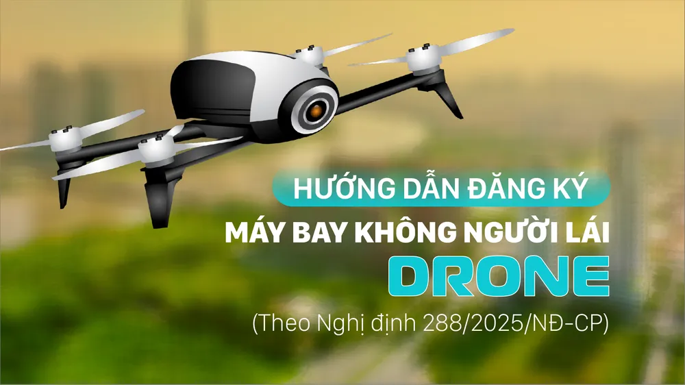 Hướng dẫn đăng ký máy bay không người lái (drone)