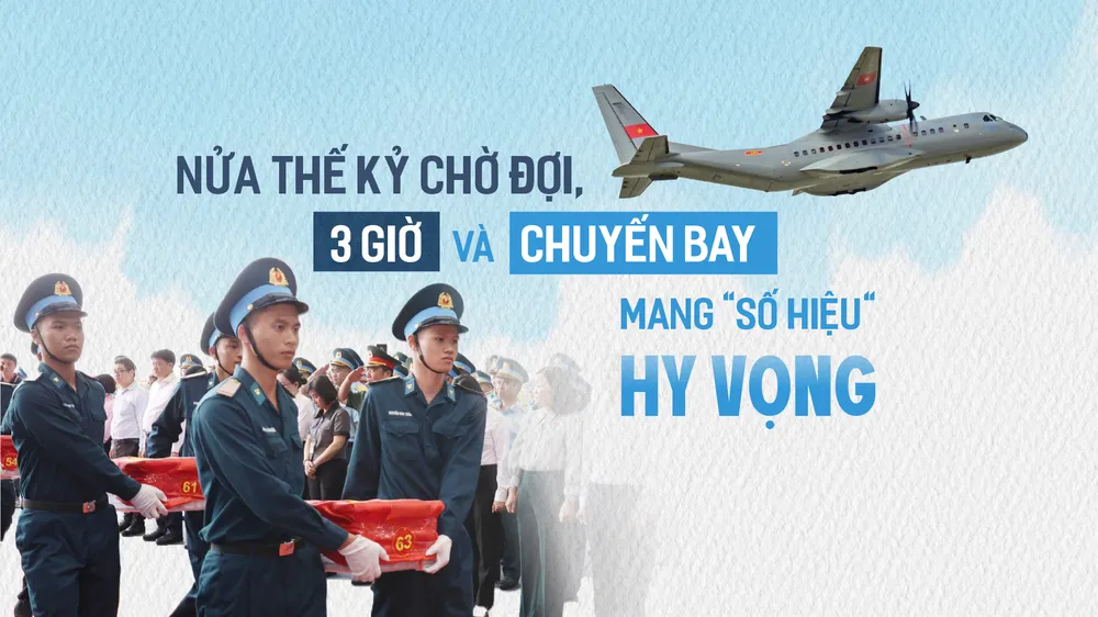Nửa thế kỷ chờ đợi, 3 giờ và chuyến bay mang "số hiệu" HY VỌNG